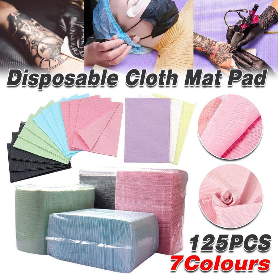 125PCS Disposable Waterproof Tattoo Cleaning Pad Dental Table Cover Film Mat - Purple