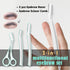 3Pcs Eyebrow Razor Set Facial Hair Remover Dermaplaning Shaving Tool Kit - Clear eyebrow*2+ Scissor comb