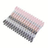 30pcs Household Clothes Clip Non Trace Soft Grip Clothespins Laundry Pegs Hanger - Grey Pink