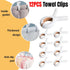 12 Pieces of Plastic Clothes Drying Clips Bed Sheet Clips Sock Clips Quilt Clips