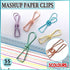 10X Spring Paperclips Metal Wire Hollow Out Clips 55mm Mini Binder Paper Clip - Green