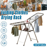 A Frame Clothes Airer Compact Foldable Drying Rack for Laundry Clothes Organizer