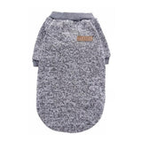 L Size Cute Pet Dog Warm Jumper Sweater Clothes Cat Knitted Coat Winter - Grey