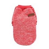 L Size Cute Pet Dog Warm Jumper Sweater Clothes Cat Knitted Coat Winter - Red