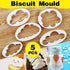 5PCS Cloud Shape Cookie Cutters Set for Fondant Cake Clay and Baking Crafts