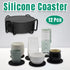 12pcs Silicone Round Insulated Coasters Tea Cups Coffee Mugs Table Protection