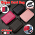 Compact Zipper Organ Card Cover Holder Wallet ID Bag Short Coin Purse Pockets - Brown
