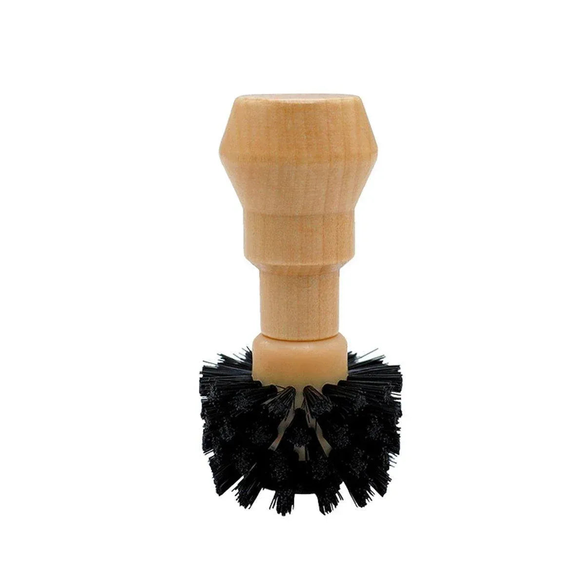 Coffee Basket Brush Coffee Cleaning Brush with Wood Handle for Portafilter Basket - Small
