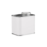 Airtight Coffee Canister Storage Jar Pour Valve Leather 9.6 x 7 x 9.3cm - White
