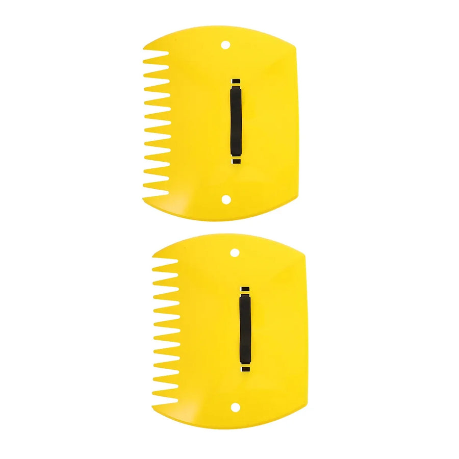 2pcs Outdoor Leaf Clip Plastic Rake Garden Tools Collecting Leaves Yard Cleanup - Yellow