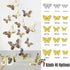 12X 3D Butterfly Wall Decals Stickers Removable Kids Nursery Decoration - 7602