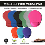 Comfort Mouse Pad with Built In Wrist Support Non Slip Ergonomic Mice Mat - Black