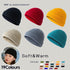 Men Women Mini Fisherman Beanie Winter Spring Hat Soft Knitted Docker Skull Cap - Dark Red