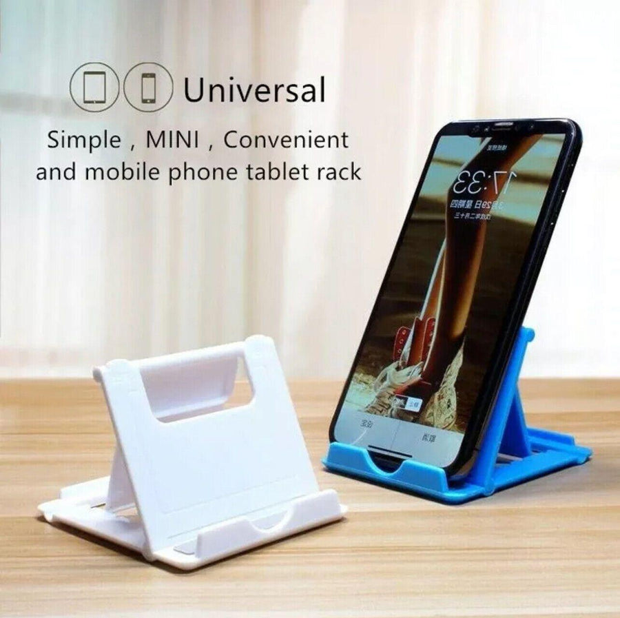 Universal Foldable Tablet and Phone Stand Adjustable Portable Desk Holder - Green