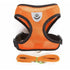 M Size Pet Dog Cat Puppy Soft Leash VEST Mesh Breathe Adjustable Harness Braces Clothes - Orange