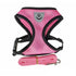 L Size Pet Dog Cat Puppy Soft Leash VEST Mesh Breathe Adjustable Harness Braces Clothes - Pink