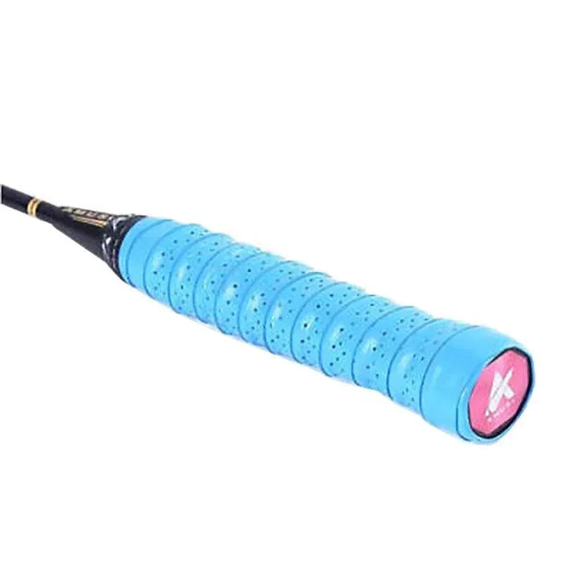 4X Anti-Slip Tennis Badminton Squash Racquet Over Grip Tape Overgrip Sweatband - Blue *4