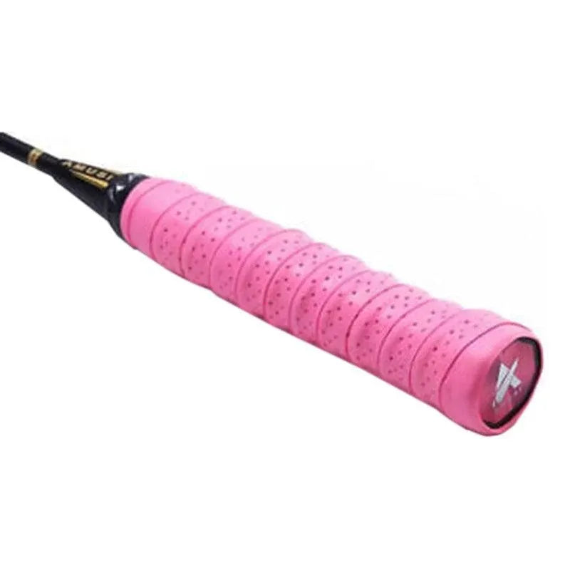 4X Anti-Slip Tennis Badminton Squash Racquet Over Grip Tape Overgrip Sweatband - Pink *4