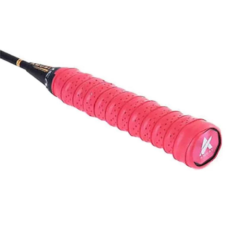 4X Anti-Slip Tennis Badminton Squash Racquet Over Grip Tape Overgrip Sweatband - Red *4