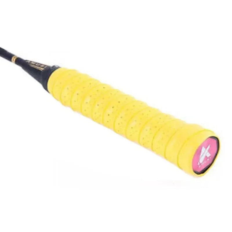 4X Anti-Slip Tennis Badminton Squash Racquet Over Grip Tape Overgrip Sweatband - Yellow *4