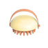 Handheld Scalp Massager Brush for Hair Washing and Shampoo with Silicone Bristles - Yellow