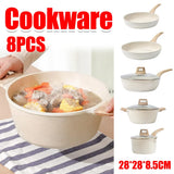 8pcs Cookware Set Cooking Set Non Stick for for Home Kitchen Restaurant Daily