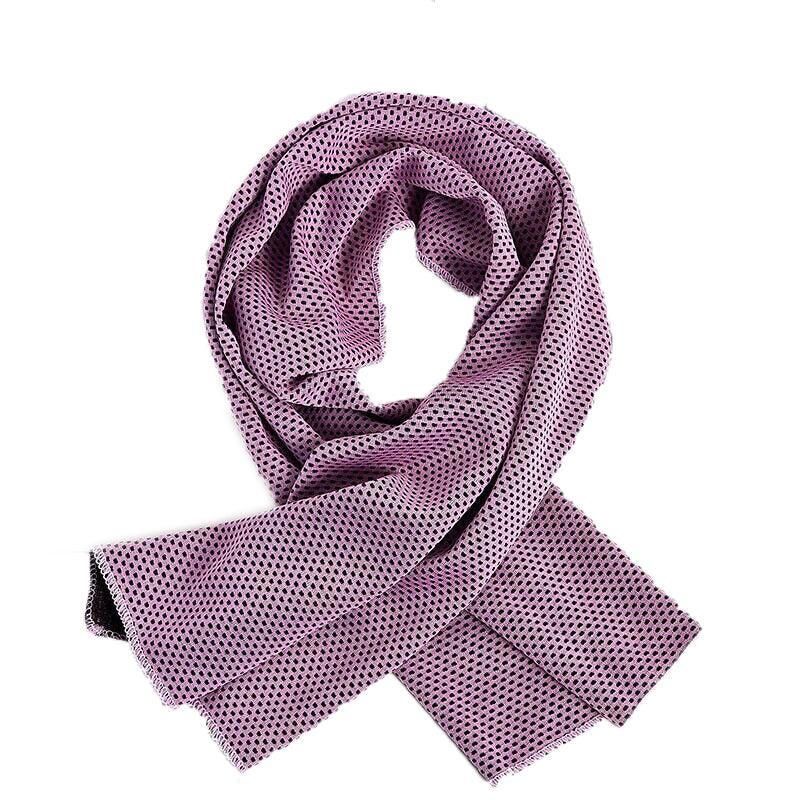 Instant Cooling Towel Gym Sport Golf Exercise Jog Cycling Outdoor Ice Cold Scarf - Pink