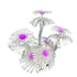 Soft Silicone Coral Aquarium Decoration Odor-Free Fish Tank Scenery Simulation - White Pink
