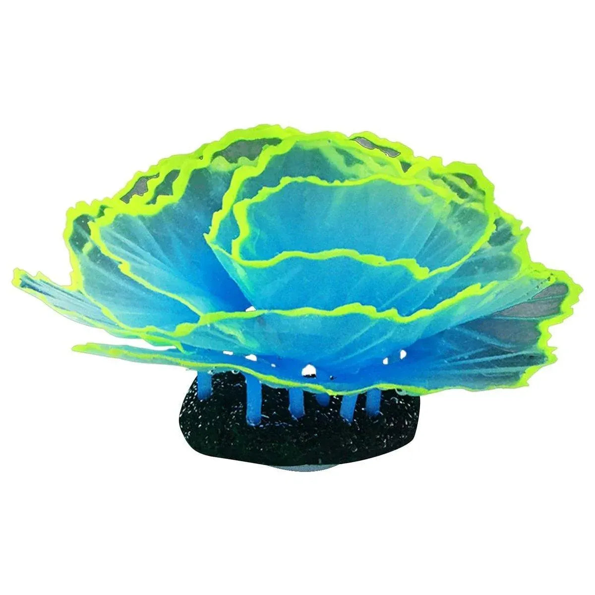 Aquarium Decorations Coral Simulation Fish Tank Landscaping Underwater World - Blue