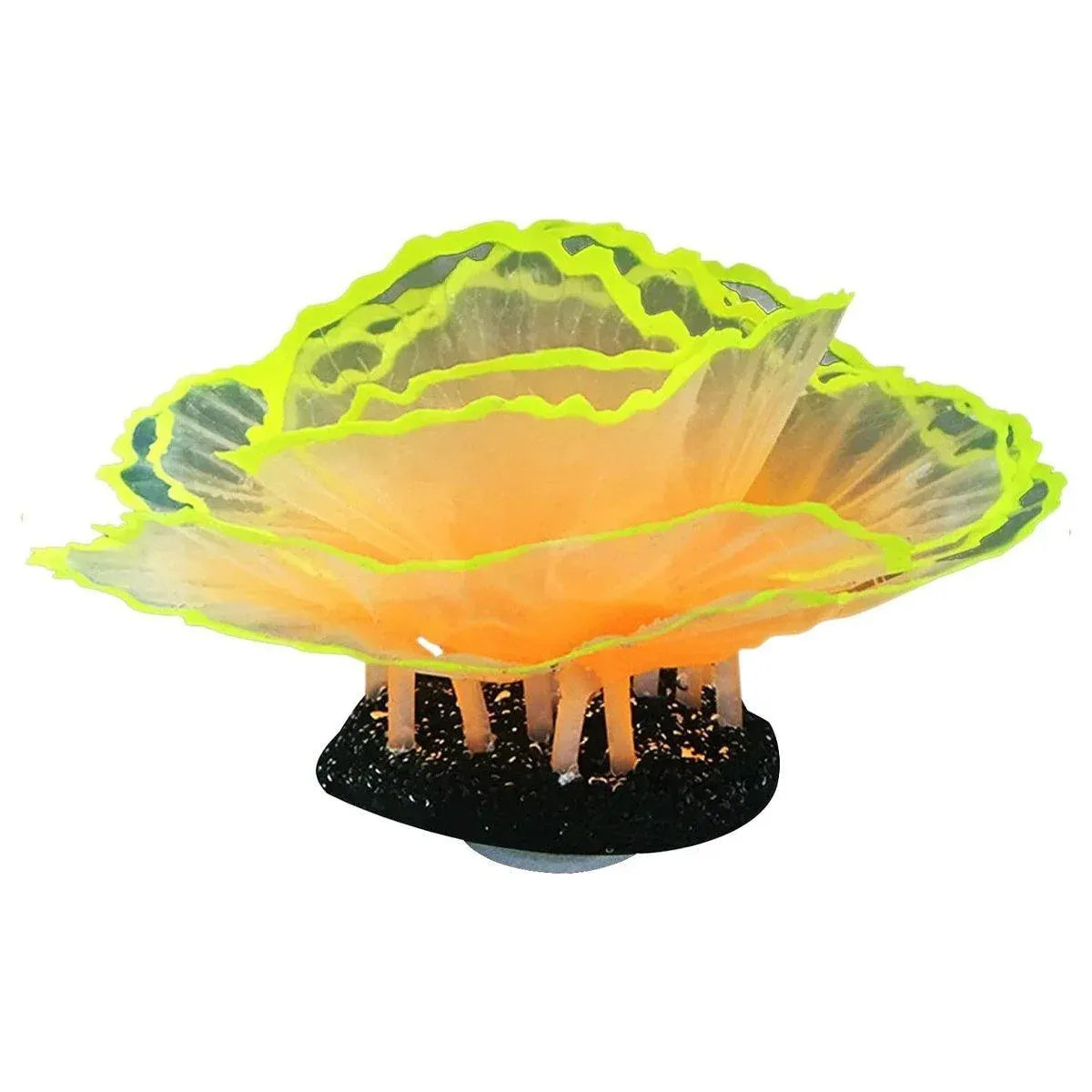 Aquarium Decorations Coral Simulation Fish Tank Landscaping Underwater World - Yellow