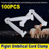 Piglet Umbilical Cord Clips Umbilical Cord Protectors Farm Use Supplies 100pcs