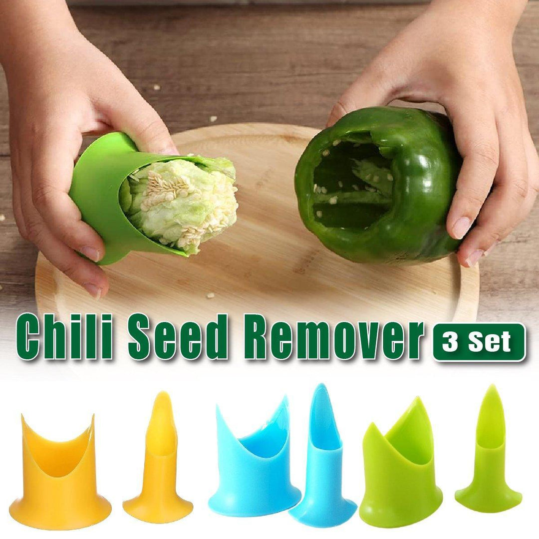 3set Fruit and Vegetable Corer Seed Remover Kitchen Tool for Easy Food Prep