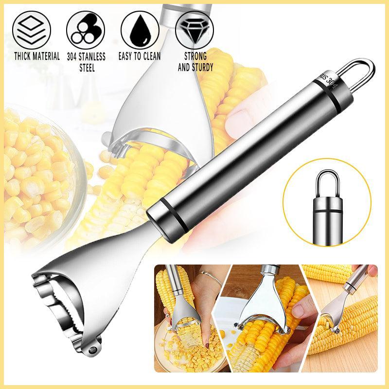 One-Step Corn Peeler Thresher Tools Kitchen Cob Kerneler Cutter Stripper Remover