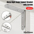 20PCS Stainless Steel Right Angle Support Bracket Sturdy for Furniture Repair