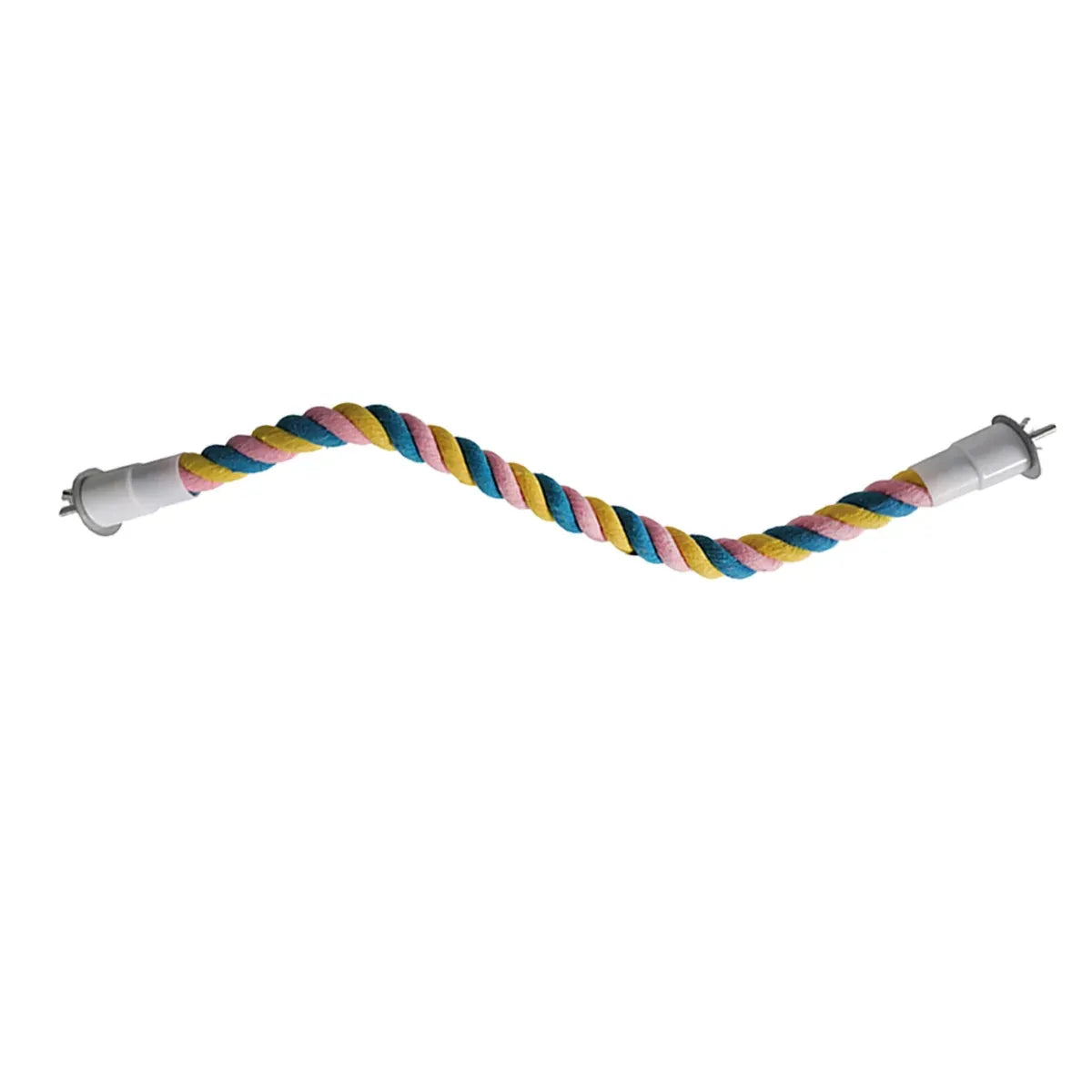 U Shaped Parrot Cotton Rope Climbing Toy Perch Stand for Bird Cage - 120cm