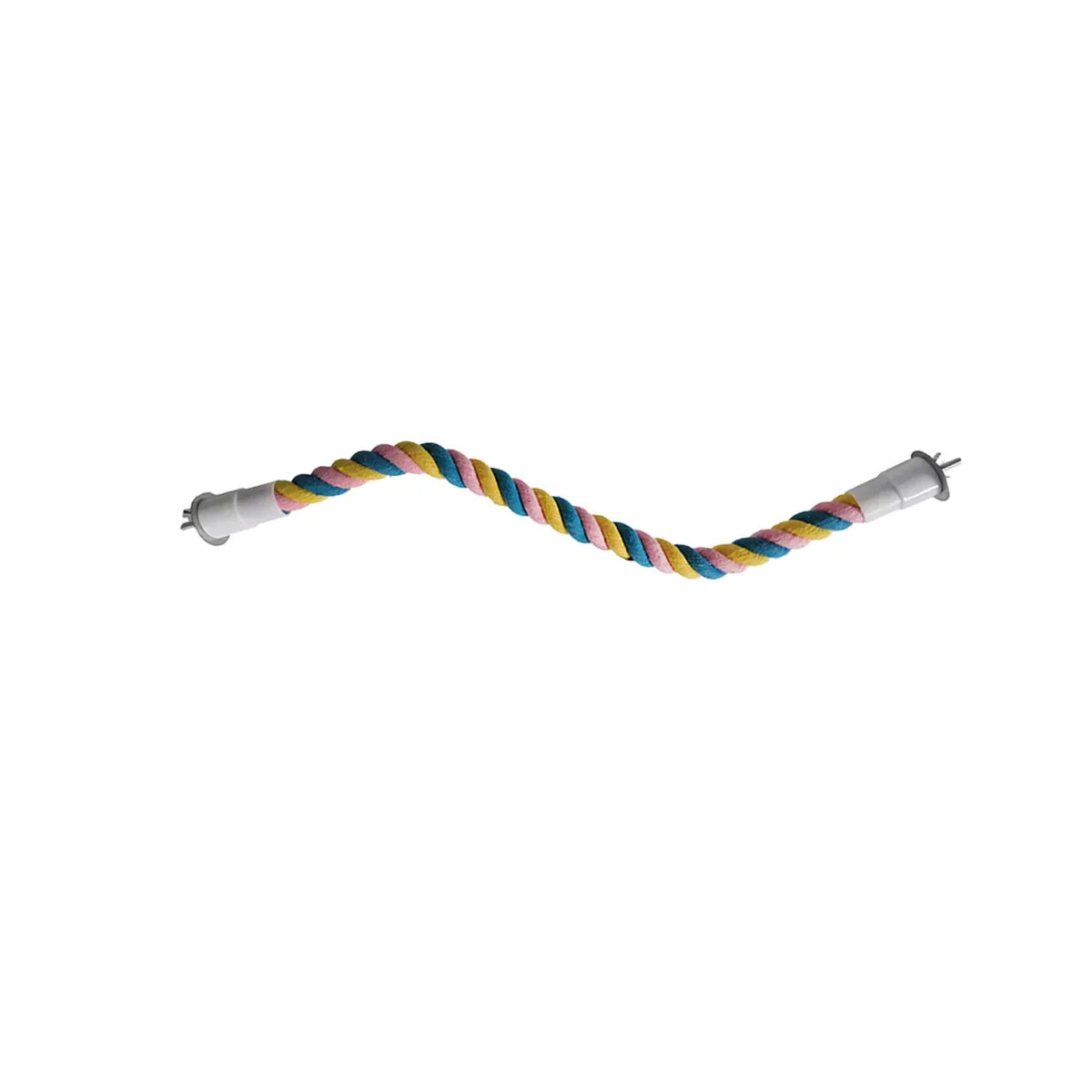 U Shaped Parrot Cotton Rope Climbing Toy Perch Stand for Bird Cage - 80cm