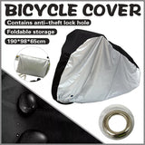 Large Bikes Cover Outdoor Rain Sun Protector for Bicycle Dustproof Waterproof