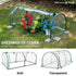 PVC Greenhouse Cover Replacement Plant Tent Garden Shelter No Frame - Transparent