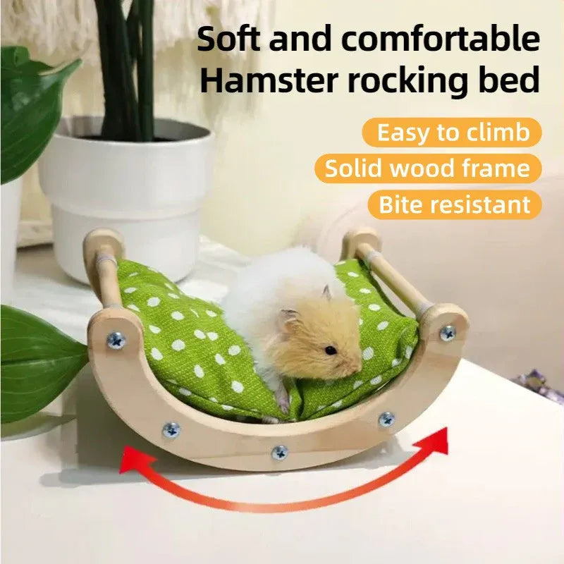 Hamster Swing Bed Warm Cotton Bed Soft for Small Pet Entertainment Play AU