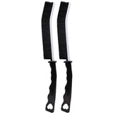 Hard Bristle Recess Crevice Cleaning Brush Household Tools Gap Cleaning Brush - 2pcs-Black