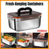 3500ml Stainless Steel Lunch Box Food Storage Container Meal Prep Crisper