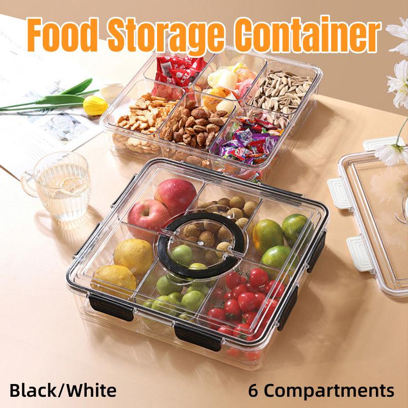 Portable Household Kitchen Refrigerator Storage Box Food Organizer Fresh Keeper - White