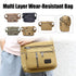 Multi Layer Canvas Crossbody Bag Casual Shoulder Bag for Travel Messenger Bag - Coffee