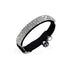 Suede Adjustable Pet Collar with Rhinestone for Cat Puppy 5 Colours Quick Release - Black