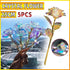 5PCS Luminous Rose Unique Gifts For Women Galaxy Crystal Flower Gift For Women