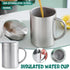 400ml Thickened Double Layer Insulated Stainless Steel Cup Portable Durable