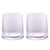 2PCS Hotel Household Glass Toothwash Cups Set Simple Gargle Toothwash Cup - Transparent