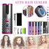Lcd Cordless Auto Rotating Hair Curler Hair Waver Curling Iron Wireless Ceramic - Pink