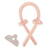 Heatless Curling Rod Headband Silk Curling Ribbon Hair Roller Lazy Curler Sets - 4Pcs/Set B (Pink，With Clip)