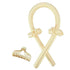 Heatless Curling Rod Headband Silk Curling Ribbon Hair Roller Lazy Curler Sets - 4Pcs/Set B (Beige，With Clip)
